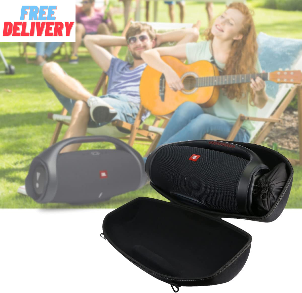 Hard Travel Case Replacement for JBL Boombox 2 Boombox 3 Waterproof Portable Blu