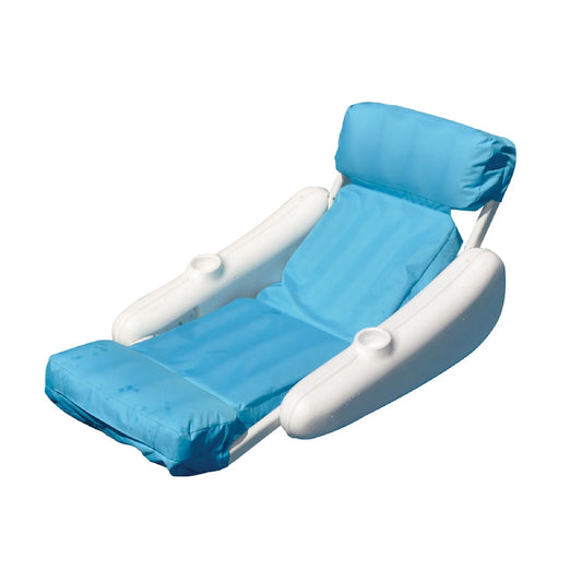 ORIGINAL Sunchaser Sunsoft Luxury Lounger Chair Pool Float | Molded Frame & Pontoon Design | Pool Floats Adult | Pool Lounger | Pool Accessories | Pool Chairs and Lounges for in Pool